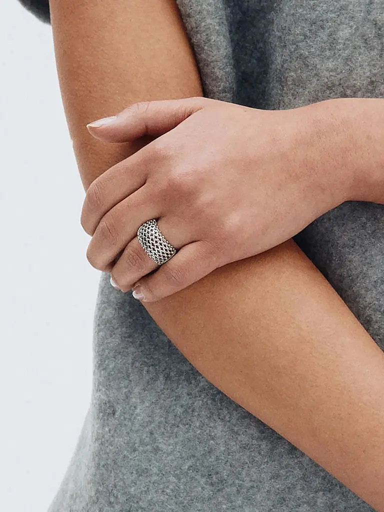 EDBLAD | Bague VIVA RING Steel | Argent