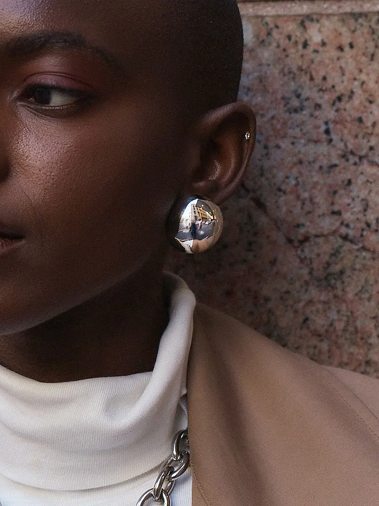 EDBLAD | Boucles d'oreilles BEAD STUDS Maxi Steel | 