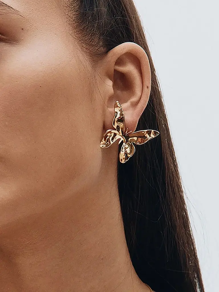 EDBLAD | Boucles d'oreilles BUTTERFLY STUDS Large Gold | Or