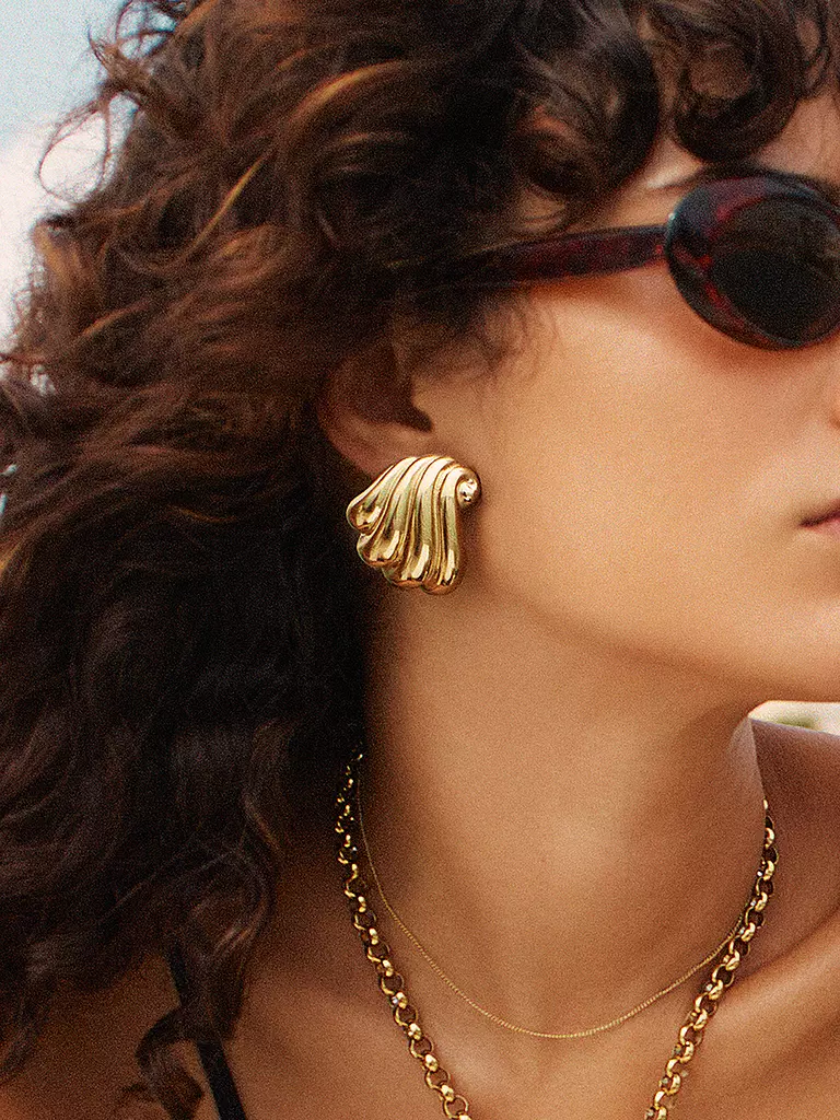 EDBLAD | Boucles d'oreilles CORAZZA Large Gold | Or