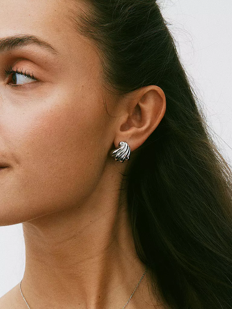 EDBLAD | Boucles d'oreilles CORAZZA Small Steel | Argent