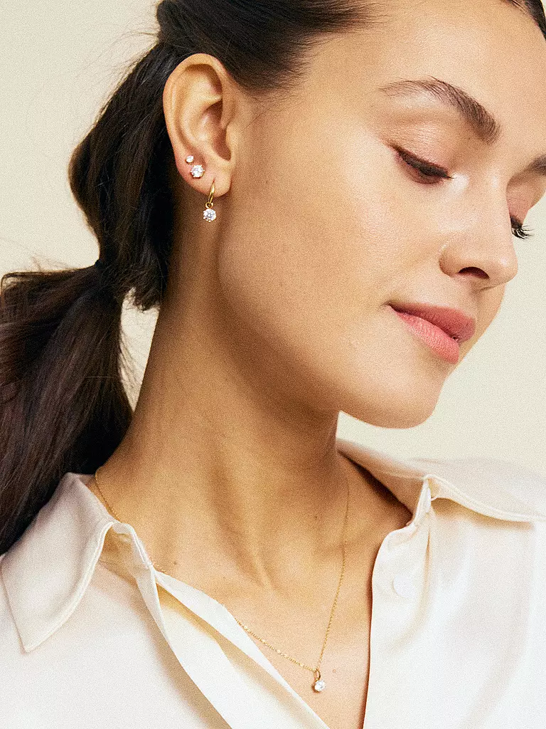 EDBLAD | Boucles d'oreilles CROWN HOOPS Or | gold