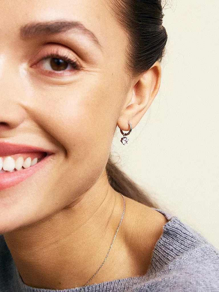 EDBLAD | Boucles d'oreilles CROWN HOOPS Steel | silber