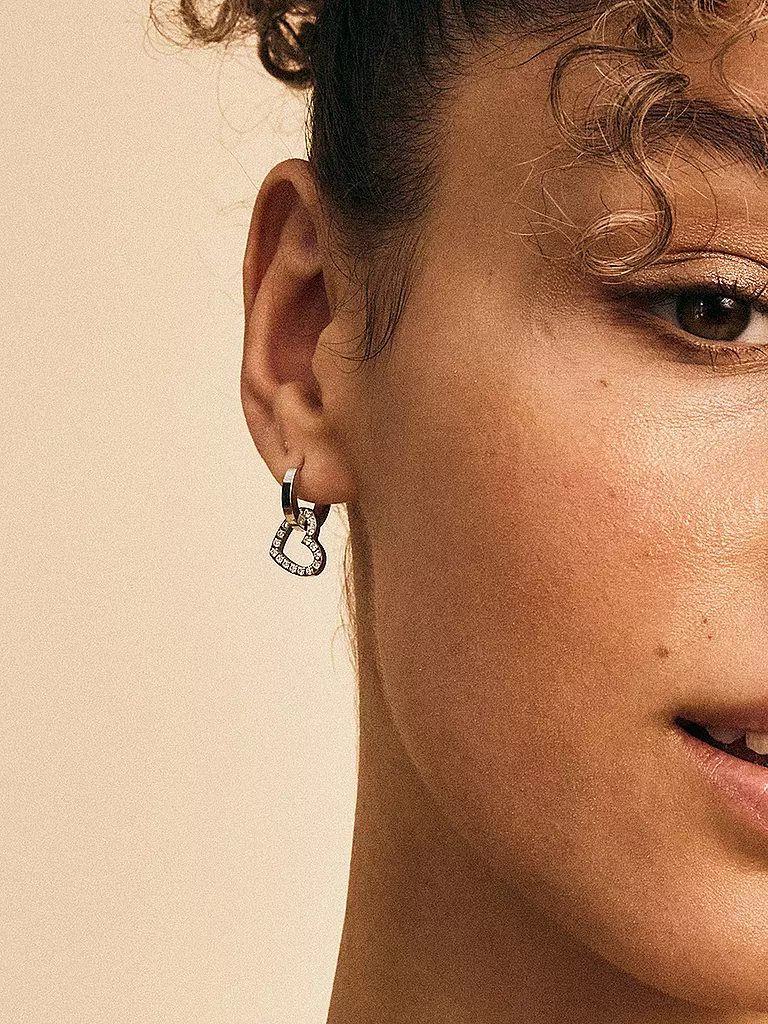 EDBLAD | Boucles d'oreilles ETERNAL HEART EARRING Steel | silber