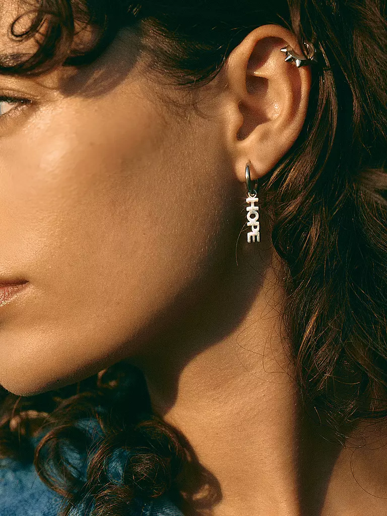 EDBLAD | Boucles d'oreilles HOPE HOOPS Steel | silber