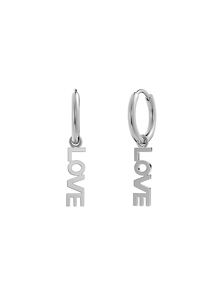 EDBLAD | Boucles d'oreilles LOVE HOOPS Steel | silber
