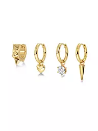 EDBLAD | Boucles d'oreilles PEAK HOOPS ICON ONE HEART Or | Or