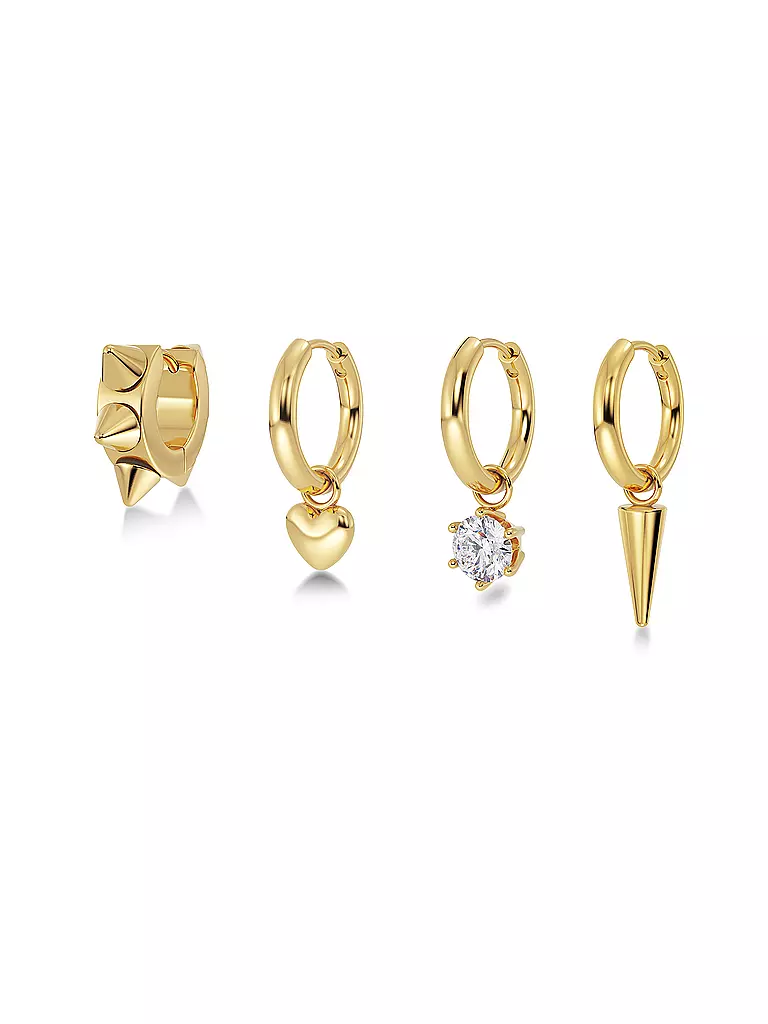 EDBLAD | Boucles d'oreilles PEAK HOOPS ICON ONE HEART Or | gold