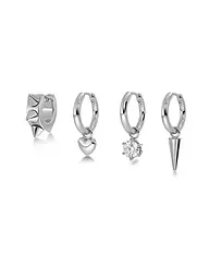EDBLAD | Boucles d'oreilles PEAK HOOPS ICON ONE HEART Or | Argent