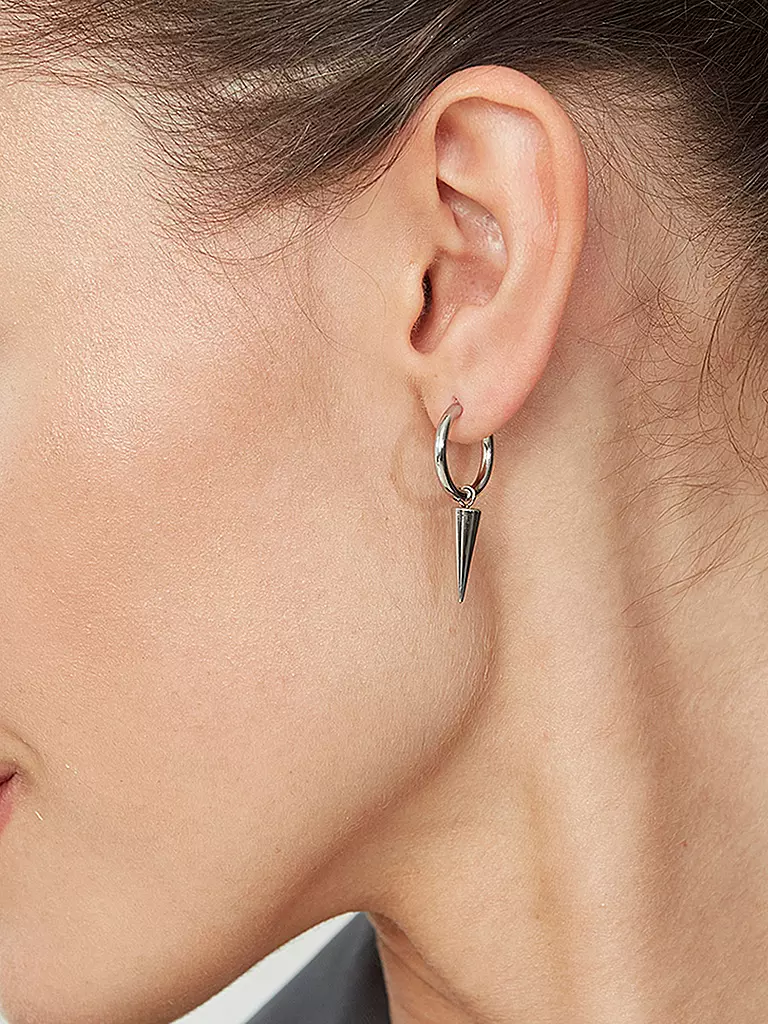 EDBLAD | Boucles d'oreilles PEAK HOOPS Steel | silber