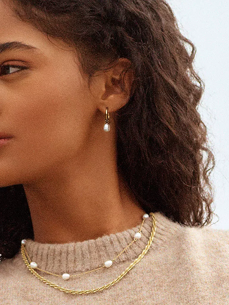 EDBLAD | Boucles d'oreilles PERLA HOOPS Or | gold