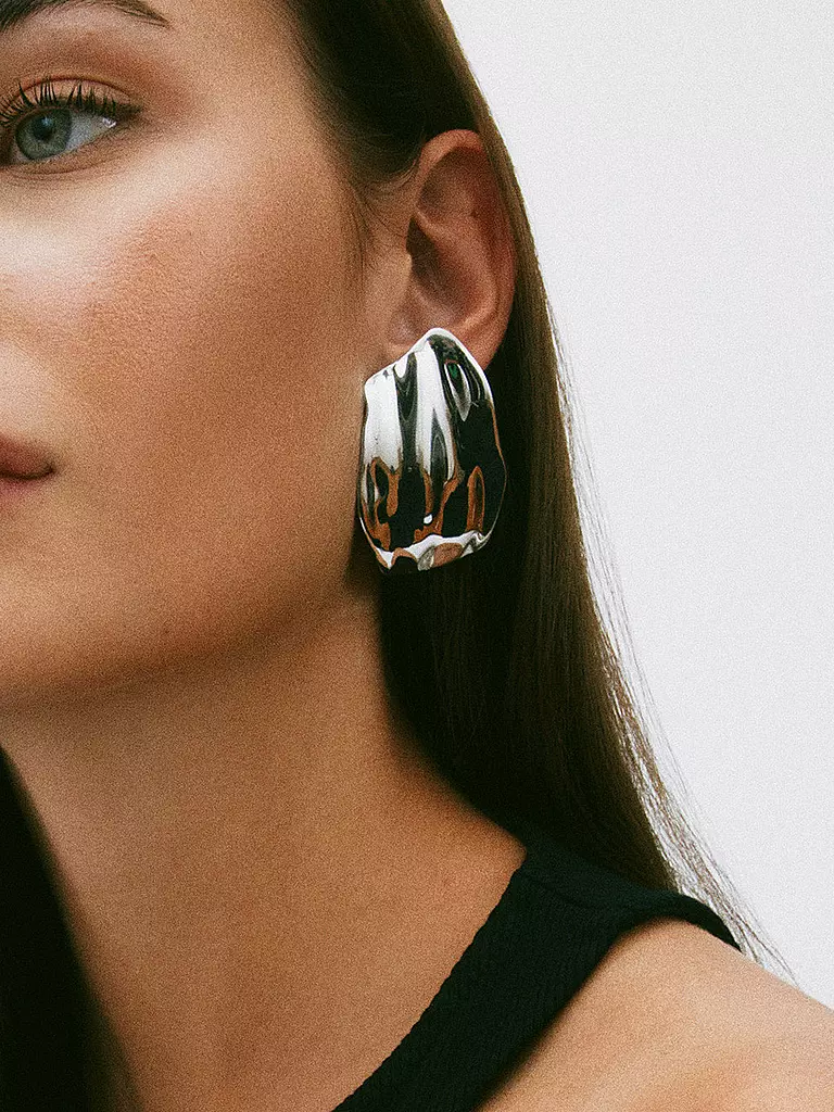 EDBLAD | Boucles d'oreilles TIDAL Large Steel | Argent