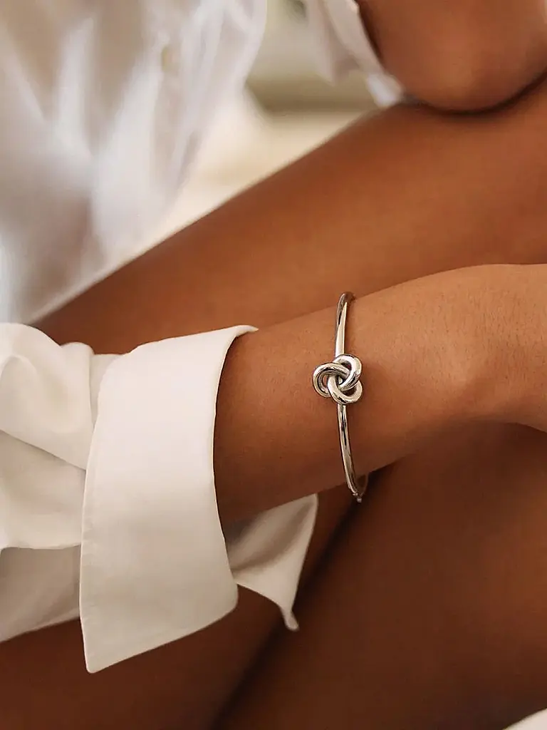 EDBLAD | Bracelet INFINITY KNOT BANGLE Steel | silber