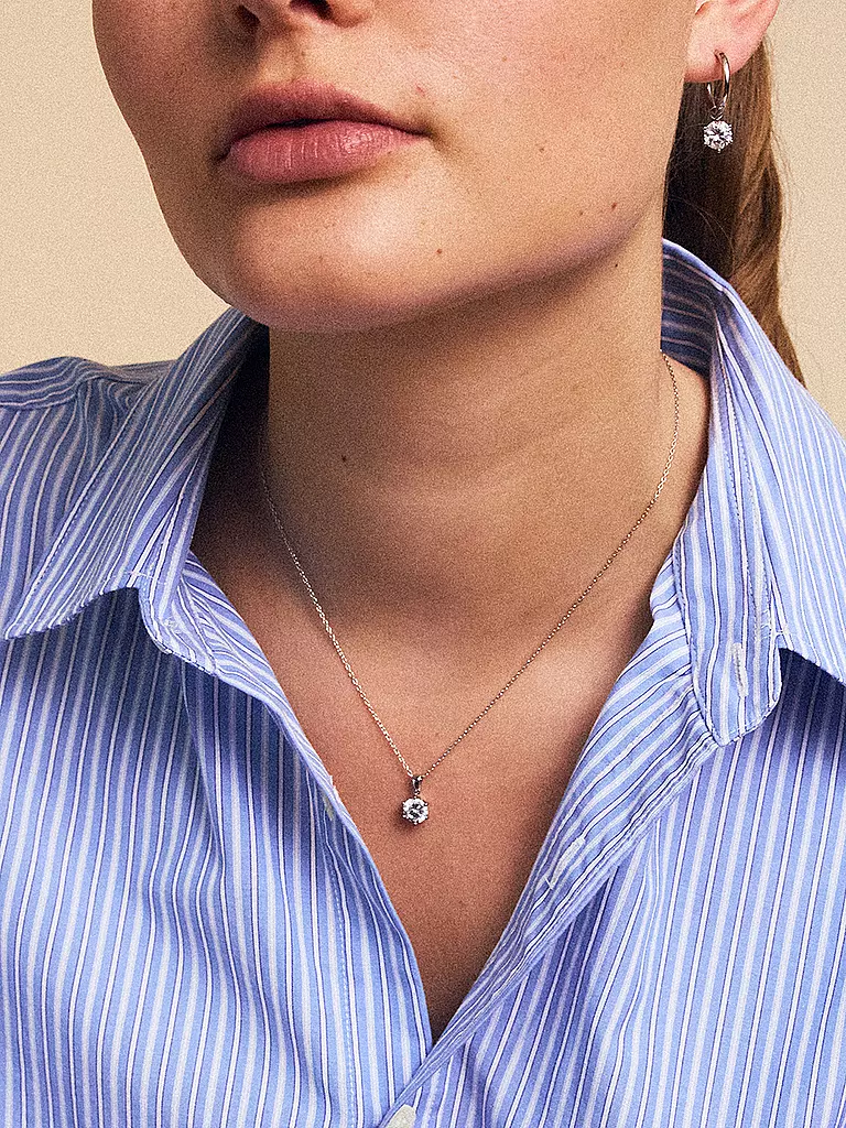 EDBLAD | Collier CROWN NECKLACE Large Steel | silber