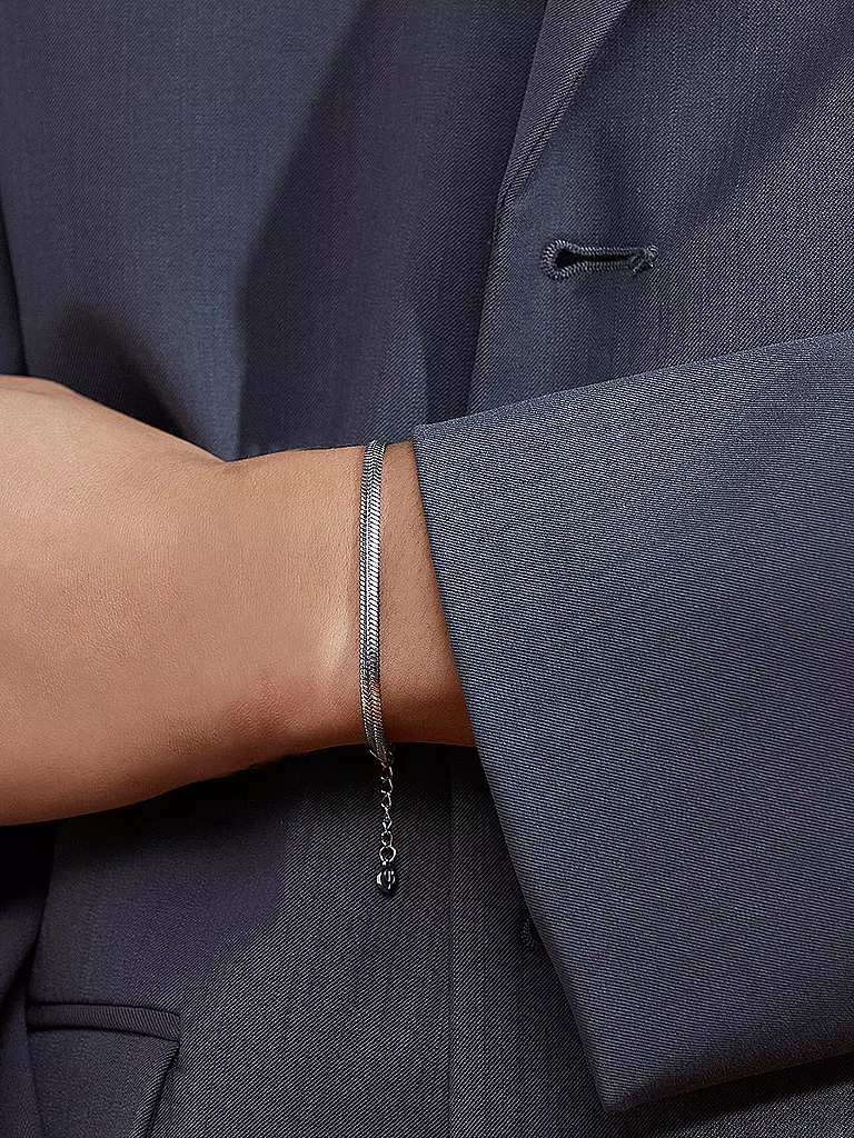 EDBLAD | Collier HERRINGBONE BRACELET Steel | silber