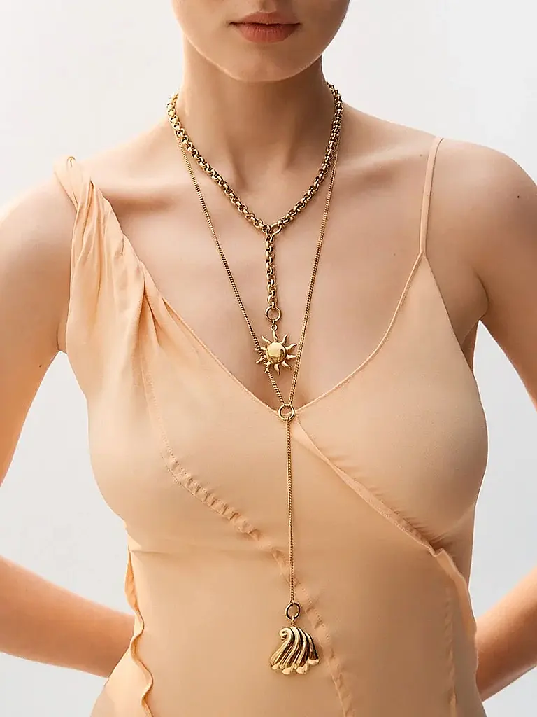 EDBLAD | Collier LOOP CHARM CHAIN Small | gold