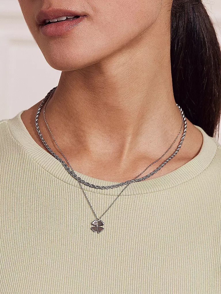EDBLAD | Collier LUCKY NECKLACE Steel | Argent
