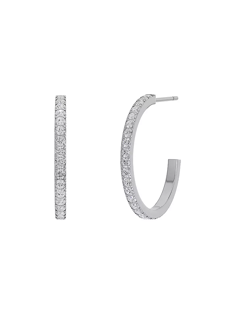 EDBLAD | Créoles GLOW CREOLES MINI Medium Steel | silber