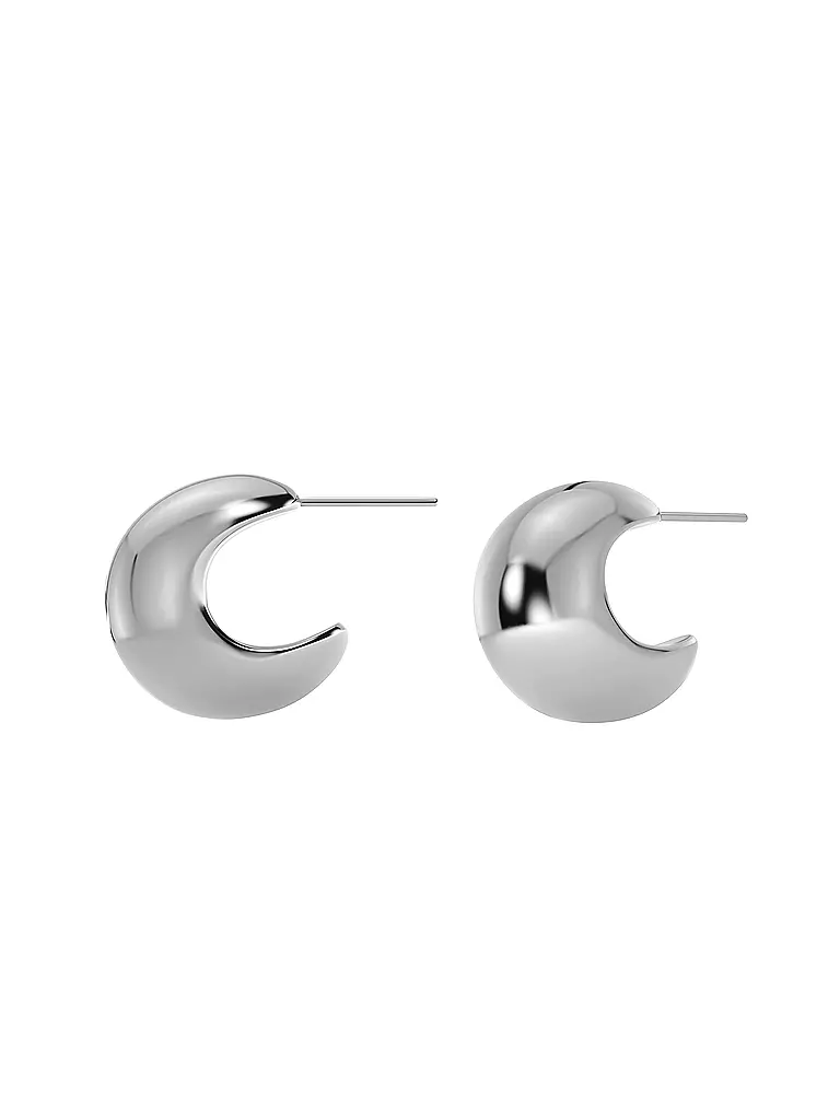 EDBLAD | Creolen BOLD CREOLES Small Steel | silber