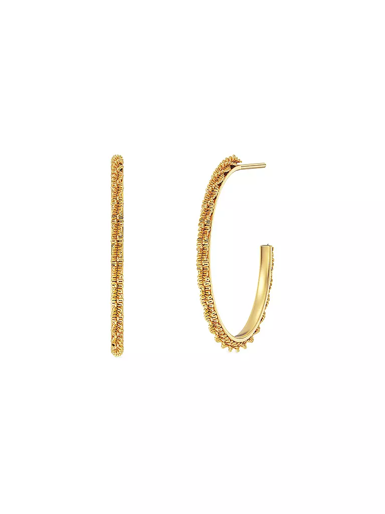 EDBLAD | Creolen TINSEL THIN CREOLES Small Gold | Or