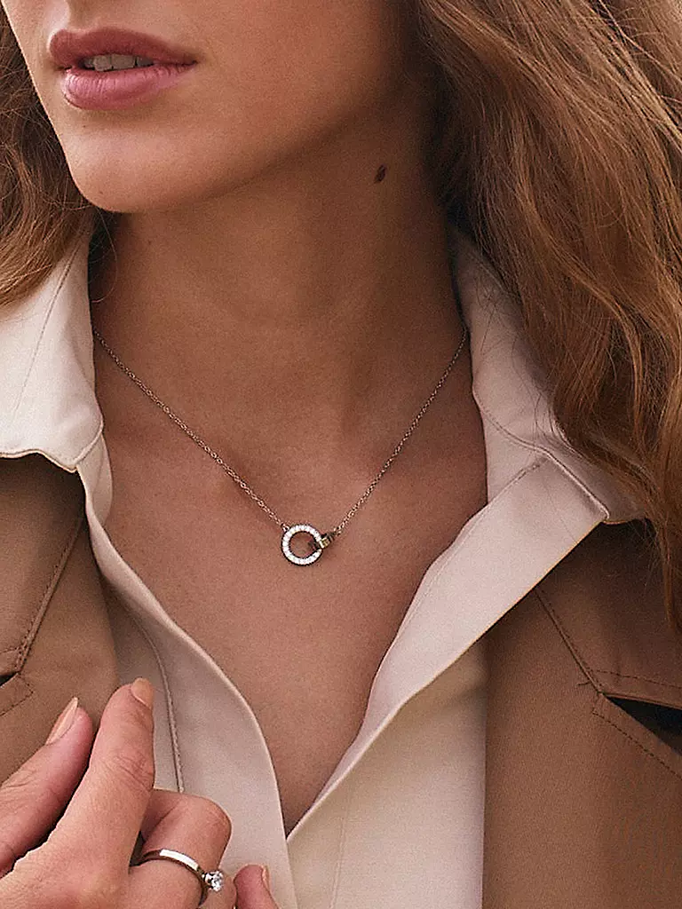 EDBLAD | Halskette ETERNAL ORBIT NECKLACE Steel | Argent