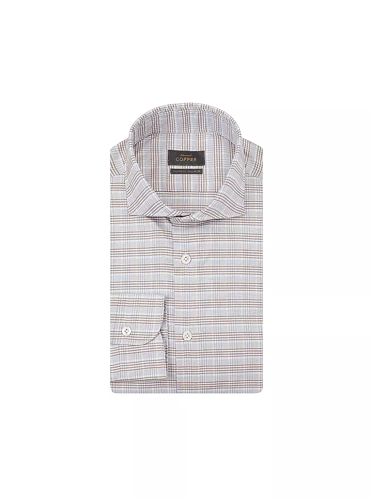 EDWARD COPPER | Chemise coupe ajustée | beige
