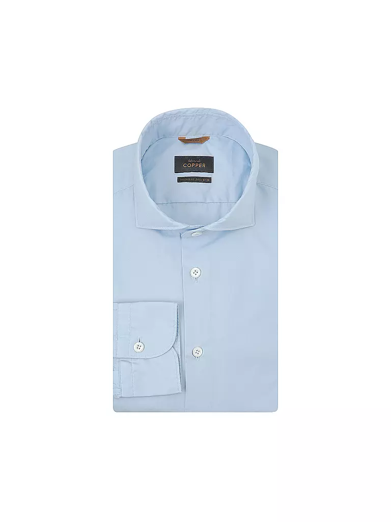 EDWARD COPPER | Hemd Tailored Fit | Bleu clair