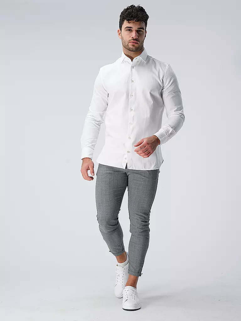 EDWARD COPPER | Hemd Tailored Fit | Blanc
