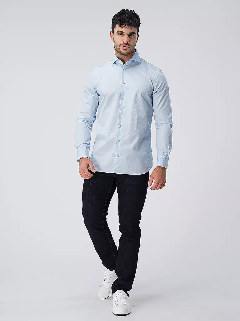 EDWARD COPPER | Hemd Tailored Fit | Bleu clair