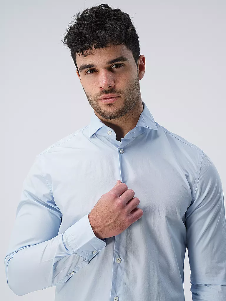 EDWARD COPPER | Hemd Tailored Fit | Bleu clair