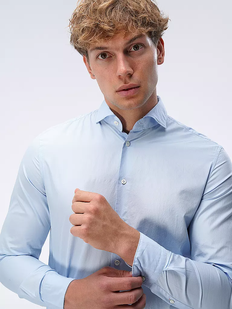 EDWARD COPPER | Hemd Tailored Fit | Bleu clair