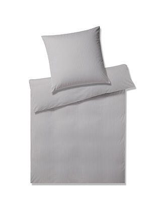 ELEGANTE | Linge de lit en jersey SOLID STRIPE 140/200CM Graphite
