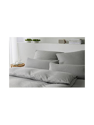 ELEGANTE | Linge de lit en jersey SOLID STRIPE 140/200CM Graphite