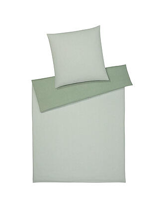 ELEGANTE | Parure de lit réversible en flanelle TENDER 140/200CM Vert