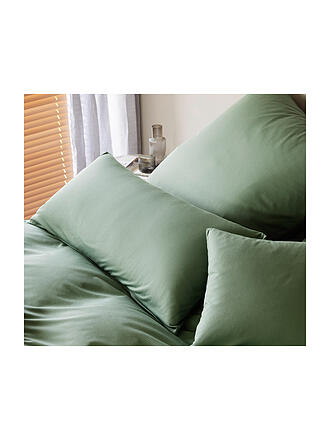ELEGANTE | Linge de lit en jersey 70x90cm / 140x200cm CORD Vert clair