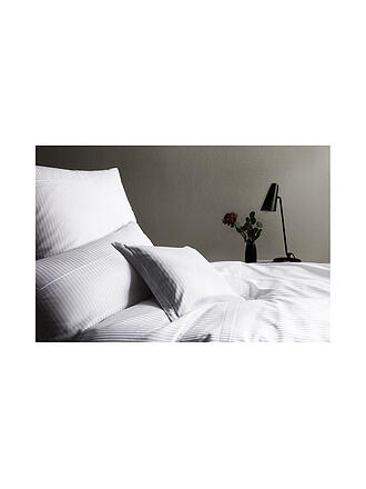 ELEGANTE | Linge de lit en damas MILANO 70x90cm/140x220cm Blanc