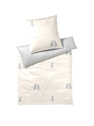 ELEGANTE | Linge de lit en satin YOU & ME 70x90/140x200cm Naturel