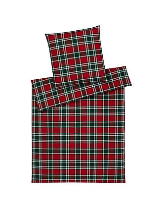 ELEGANTE | Parure de lit en flanelle MANCHESTER 70x90cm/140x200cm Rouge