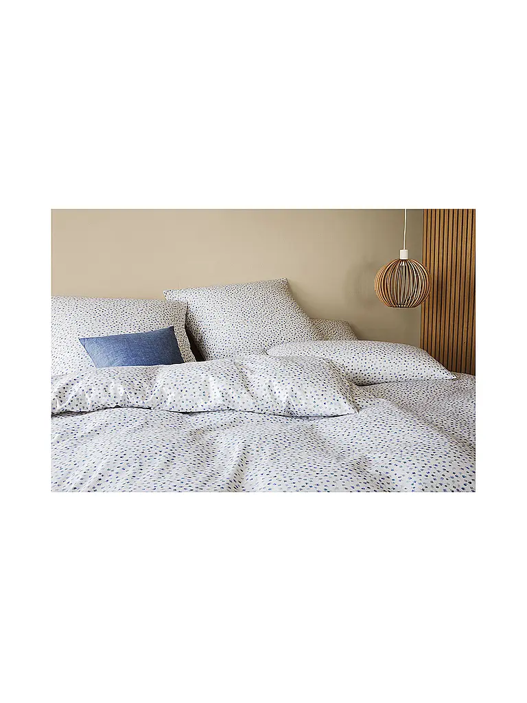 ELEGANTE | Flanelle Linge de lit PREPPY 70x90cm/140x200cm Bleu | hellblau