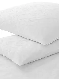 ELEGANTE | Linge de lit en damas MURIEL 70x90cm/140x200cm Blanc | Blanc