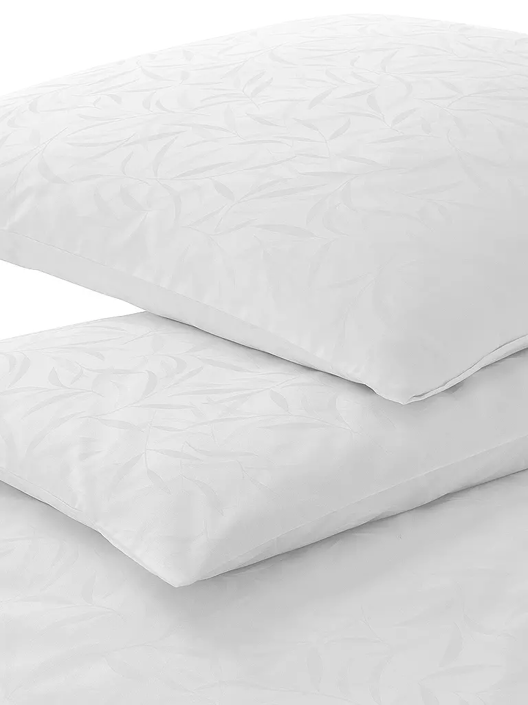 ELEGANTE | Linge de lit en damas MURIEL 70x90cm/140x200cm Blanc | weiss