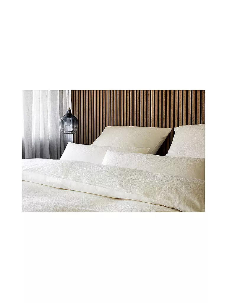 ELEGANTE | Linge de lit en damas PAISLEY 70x90cm/140x220cm Crème | Crème