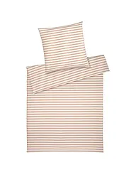 ELEGANTE | Linge de lit en flanelle INVERNESS 70x90cm/140x200cm Abricot | Orange