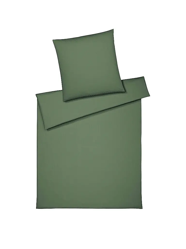 ELEGANTE | Linge de lit en jersey 70x90cm / 140x200cm CORD Vert clair | hellgrün