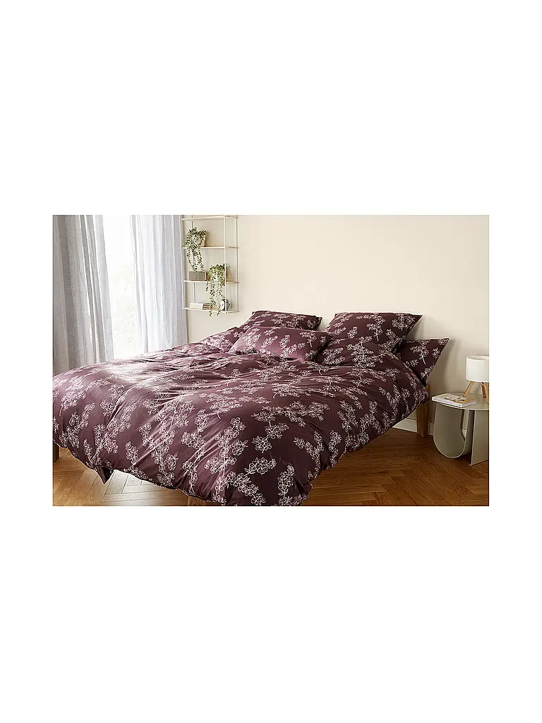 ELEGANTE | Linge de lit en jersey CHERRY BLOSSOM 140x200cm Poudre | beere