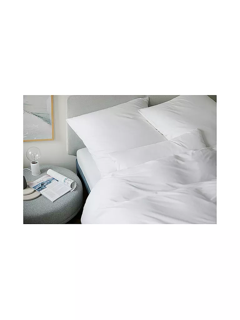 ELEGANTE | Linge de lit en jersey SOLID 140/200CM Blanc | Blanc