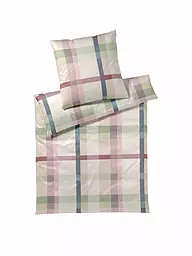 ELEGANTE | Linge de lit en satin 70x90cm/140x200cm NIGHT GARDEN Terra | Rose