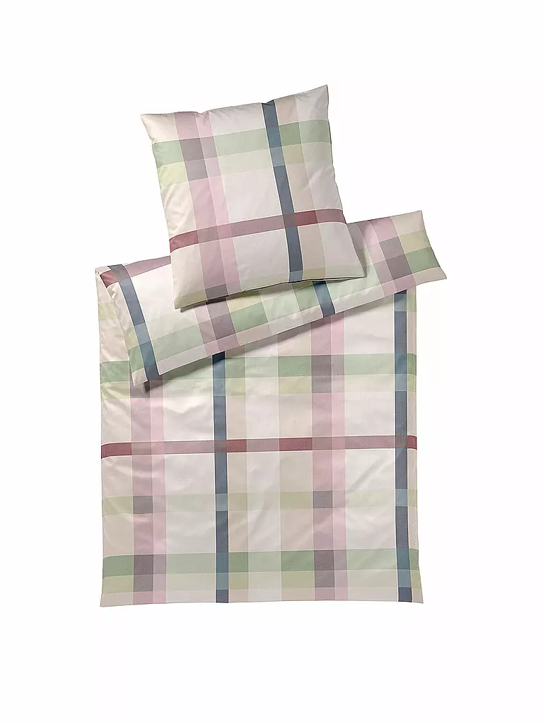 ELEGANTE | Linge de lit en satin 70x90cm/140x200cm NIGHT GARDEN Pastel | rosa