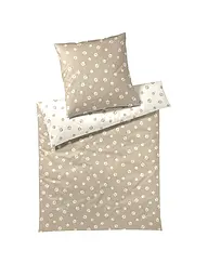 ELEGANTE | Linge de lit en satin PAWS 70x90cm/140x200cm Crème | Beige