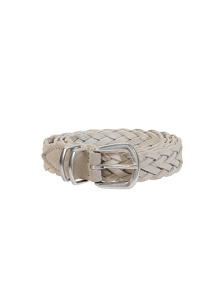 Ceinture en cuir beige 95